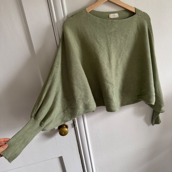 Altar’d State Ribbed Sweater - Green - Picture 3 of 4